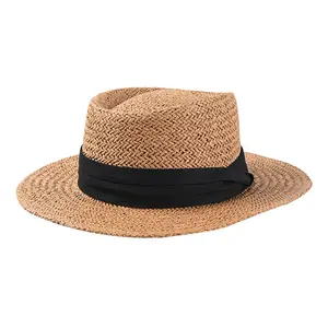 빠른 배송 재고 믹스 색상 여름 양산 여자 호주 종이 밀짚 모자 도매