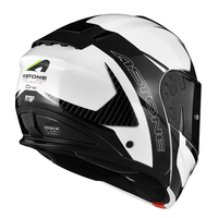 Casco de Motocicleta Modular Abatible ASTONE HELMETS RT6F, Precio Competitivo, Blanco Brillante/Negro, Tallas XS-XXL