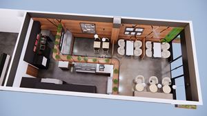 Decorazioni per caffè al coperto mobili per la progettazione di un negozio di caffè per una piccola caffetteria - Product Image 2