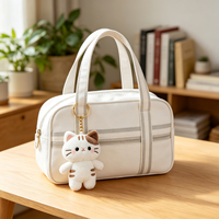 Porte-clés en peluche chat populaire, adorable mini-animal personnalisé, jouets en peluche pour sac, vente en gros pour la décoration quotidienne