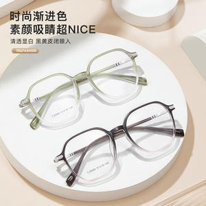 Monture de lunettes ovales G Brand TJ5569 51-18-145 anti-lumière bleue, monture complète unisexe, verres en acrylique, origine Danyang - Product Image 2