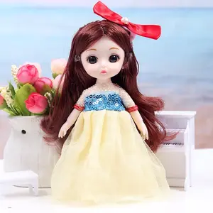 Wholesale Various Kind Of 6 Inch BJD Molly Girl Doll 17 Cm Interchangeable Doll Princess Full Set