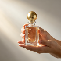 Flacon de parfum en verre transparent vide de forme carrée, 30 ml, 50 ml, 100 ml, avec pulvérisateur à pompe, bouchon personnalisé, impression sur écran, avec boîte personnalisée