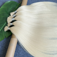 Extensions de cheveux européens russes blond platine #60 Humano Remy naturels vierges en vrac pour tressage