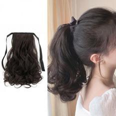 S11543297 capelli a Clip da donna Pix fasci di onde d'acqua e capelli umani In stile Yaki estensione coda di cavallo - Product Image 1