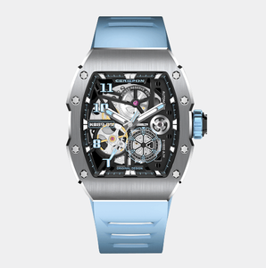 <span class=keywords><strong>Reloj</strong></span> de Pulsera Mecánico de Lujo <span class=keywords><strong>para</strong></span> Hombre, con Correa de Goma y Logotipo OEM, Diseño de Esqueleto Automático - Product Image 2