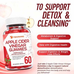 Gummies au <span class=keywords><strong>vinaigre</strong></span> <span class=keywords><strong>de</strong></span> <span class=keywords><strong>cidre</strong></span> <span class=keywords><strong>de</strong></span> pomme <span class=keywords><strong>non</strong></span> <span class=keywords><strong>filtré</strong></span> avec B12 et racine <span class=keywords><strong>de</strong></span> betterave pour le métabolisme et la digestion, favorisant la santé digestive - Product Image 5