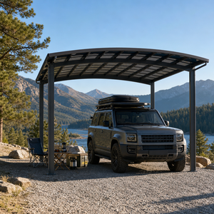 Cochera de Aluminio Más Vendida con Techo de Policarbonato, Refugio <span class=keywords><strong>para</strong></span> Exteriores |   Toldo <span class=keywords><strong>para</strong></span> Autocaravana, Camioneta, SUV, RV, Caravana, Casa y Jardín - Product Image 1
