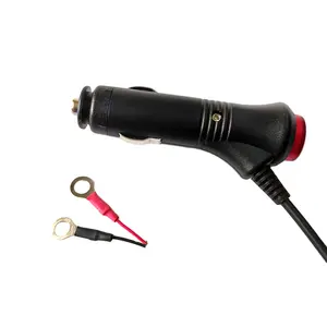 High Quality 12v 24V Male Car Plug Cigarette Lighter Adapter Socket Car Charger Power Cable