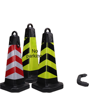 700mm Kunststoff reflektieren der Sicherheits kegel Kein Park platz Warn säule Isolation Straßen sperre Verkehrs einrichtungen Straßen kegel Promotion - Product Image 1