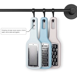 Nhựa xử lý tiện ích nhà bếp của nhãn hiệu thép không gỉ vắt tay Stackable 3 cái Rau vắt tay Bộ - Product Image 4