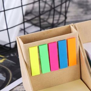 Multifunctional 3D Square Box Sticky Notes Set Cute Self-Adhesive PET with Bright Colors Paper <b>Memo</b> <b>Pad</b> Back-to-School Essential - Product Image 3