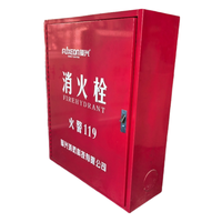 800*800*250mm matériau en acier résistant au feu tuyau d'incendie boîte à enrouleur armoire équipement de lutte contre l'incendie avec porte rotative à 180 degrés