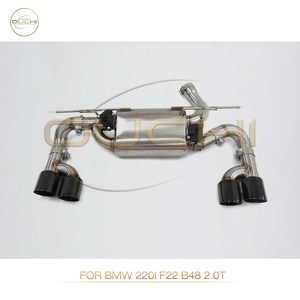 Sistema de escape de acero inoxidable OUCHI Catback para <span class=keywords><strong>BMW</strong></span> <span class=keywords><strong>220i</strong></span> F22 <span class=keywords><strong>B48</strong></span> 2,0 T silenciador con válvula tubo de giro automático de alto rendimiento - Product Image 4