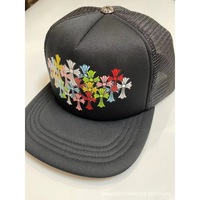Gorra de Béisbol CH Taco Cross Trucker, Nuevo Estilo, Colorida, con Visera Plana, 6 Paneles, Poliéster, Estampada, para las Cuatro Estaciones