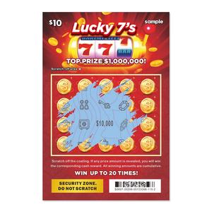 Règles du jeu de loterie personnalisées de style jeu rouge, conception d'icônes gagnantes, prix, loterie chanceuse, impression numérique - Product Image 3