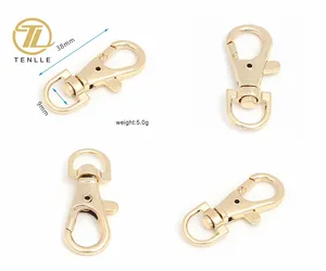 Zinc Alloy Metal Lanyard Hook Gold/Silver/Bronze Swivel Snap Hooks Key Chain Clasp Clips Lanyard Bag Hardware