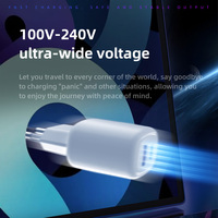 OEM/ODM Charge Rapide 3.0 PD 20W QC3.0 Double Port USB A Adaptateur Type-C EU Charge Rapide Chargeur Mural pour iphone 14 15 Pro Max
