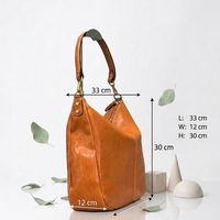 Grand sac à bandoulière hobo en cuir véritable pour femme, style vintage, sac à main souple en forme de croissant, fermeture éclair, résistant à l'eau, sangle réglable