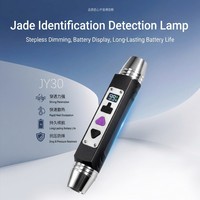 Lampe torche d'identification de jade en alliage d'aluminium IP65, rechargeable Type-C, batterie 18650, lampe stylo numérique pour l'évaluation des pierres précieuses et des bijoux