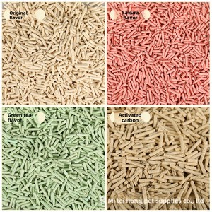 Approvisionnement immédiat de litière pour chat en tofu de qualité III, saveurs variées, agglomération rapide, désodorisante, granulés blancs, 10 kg - Product Image 2