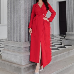 Vestido Elegante con Cuello en V y Encaje Asimétrico, Vestidos de Fiesta para Mujer, Tallas Grandes - Product Image 2