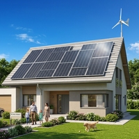 Système d'alimentation hybride éolien-solaire triphasé CE 20KW 15KW, système éolien-solaire monophasé 10000W/10KW