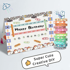 Cute <b>Washi</b> <b>Tape</b> Set 24 Rolls Animals Gold Foil Decorative <b>Washi</b> <b>Tape</b> for Journaling Scrapbooking Kids DIY Crafts Aesthetic - Product Image 2