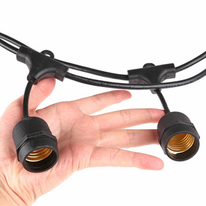 Cadena de luces de ahorro de energía para exteriores de 10m y 36 pies S14 bombillas LED transparentes festón para acampar Navidad al aire libre luces de cadena de alta resistencia - Product Image 3