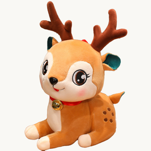 Đồ chơi thú nhồi bông Giáng sinh bán chạy: tuần lộc dễ thương, ông già Noel, người tuyết, cây thông Noel, tuần lộc, búp bê, quà tặng Giáng sinh - Product Image 2