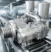 Compresor de Aire Portátil de Alta Eficiencia y Ahorro de Energía Bohai de Doble Cilindro y 37kw, Sin Aceite, con Bomba