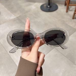 Nouvelles lunettes de soleil ovales à clipser, protection UV400, monture PC, verres AC, unisexe, type 3, pare-soleil, couleur noire, C3-6264, origine Taizhou - Product Image 1