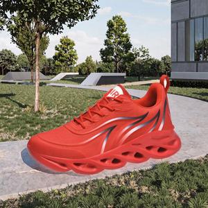 Zapatillas de Running Ligeras para Hombre con Amortiguación Blade, Diseño Estampado de Llamas, Tejido Transpirable, Deportivas, para Correr, Tendencia de Moda - Product Image 3