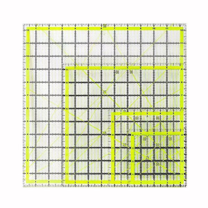 Juego de reglas de plantilla cuadrada acrílica Yardstick tela corte artesanía escala dibujo herramienta para acolchado costura artesanía <span class=keywords><strong>Patchwork</strong></span> - Product Image 3