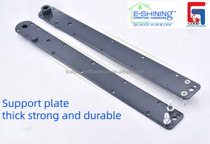 Ottima Soluzione <span class=keywords><strong>Letto</strong></span> a Scomparsa Moderno <span class=keywords><strong>Salvaspazio</strong></span> con Telaio in Acciaio, Design a Parete Pieghevole, Scrivania Integrata e Pannelli in Compensato - Facile da Montare - Product Image 3