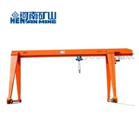 Grue portique monopoutre de type boîte, montée sur rail, capacité 5 tonnes