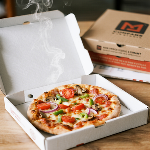 Bánh <span class=keywords><strong>Pizza</strong></span> hộp với logo biểu tượng tùy chỉnh bánh <span class=keywords><strong>pizza</strong></span> Hộp bao bì 10 12 14 inch bánh <span class=keywords><strong>pizza</strong></span> hộp lấy đi - Product Image 6