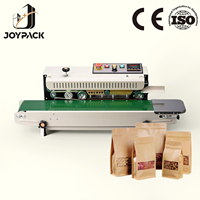 Scelleuse électrique horizontale continue FR-770 pour films plastiques thermoscellables, idéale pour sacs alimentaires, produits chimiques et sacs en papier d'urgence