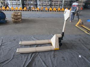 Chariot élévateur manuel de chariot élévateur de main de Transport de couleur faite sur commande jaune blanc hydraulique de 2.5T 3T - Product Image 3