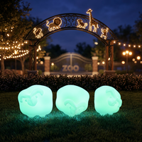 Lampe LED en forme de mouton lumineux simulé, décoration de Noël extérieure, sculpture avec télécommande, IP54, intensité réglable, garantie 2 ans