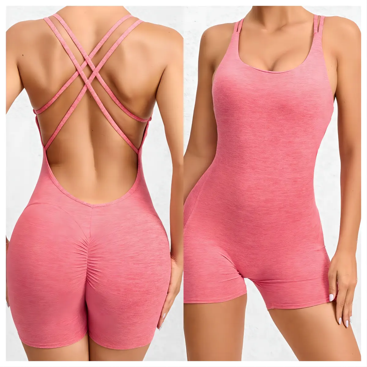 Hot Selling Ademende Yoga Bodysuit Voor Vrouwen Snel Droog Sexy Sport Jumpsuit Voor Vrouwen High Impact Sportkleding Voor Yoga