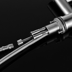 Thiết kế hiện đại 304 thép không gỉ Gốm lỗ duy nhất Pull-out Bồn Rửa Nhà Bếp vòi nước với Hot & nước lạnh cho rửa chén - Product Image 3