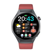 GE400 4G LTE Smartwatch 1,56 Zoll AMOLED TI AFE4950 EKG PPG Monitor 470mAh Magnetisches Laden Smart Armband