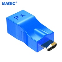 Extensor de cable de red HDMI a RJ45, 1080p, adaptador lan a rj45, cat5e sobre extensor/6, hasta 30m, para HDTV PS3 STB