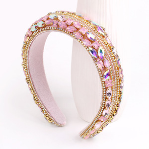 Diademas de Cristal para Mujer Hua Liyu, Diadema de Estilo Barroco con Pedrería Colorida para un Look Elegante en el Día a Día - Product Image 4