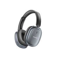 Casque sans fil noir supra-auriculaire avec étanchéité IPX-4, autonomie jusqu'à 20 heures et éclairage RGB