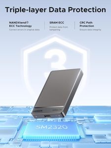 UGREEN SSD Portabel 1TB Hingga 2000MB/s USB C SSD Hard Drive Eksternal dengan USB 3.2 Gen 2x2 Hard Drive Solid State Eksternal - Product Image 6