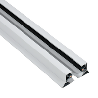 Système d'éclairage sur rail commercial réglable pour plafond suspendu, projecteur linéaire GU10, éclairage sur rail LED pour supermarché