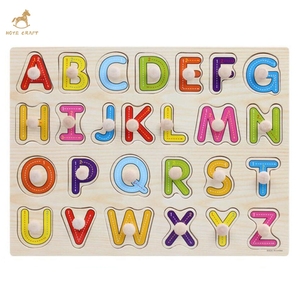 Puzzle 3D dell'Alfabeto Montessori Educativo, Puzzle in Legno dell'Alfabeto con Tavola di Abbinamento, Puzzle Personalizzato con Pioli per lo Sviluppo della Motricità Manuale - Product Image 4