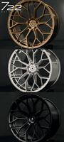 Jantes de voiture allemandes forgées monobloc 722Auto Apex 18-24 pouces 5x112 Jantes personnalisées pour VW Golf R GTI MK7 MK8 Audi S3 RS3 RS4 RS6 A4 A6